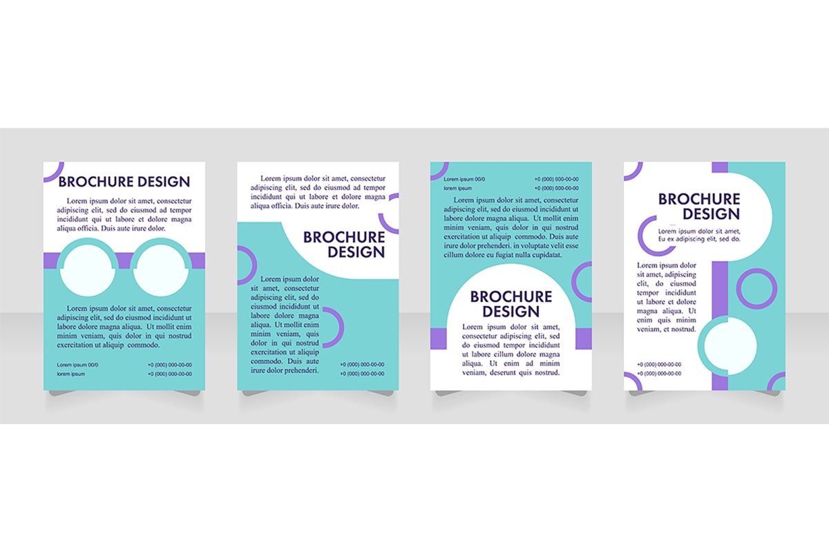 Promotion blank brochure layout design