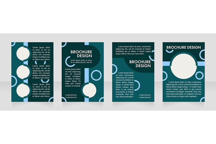 Promotion blank brochure layout design