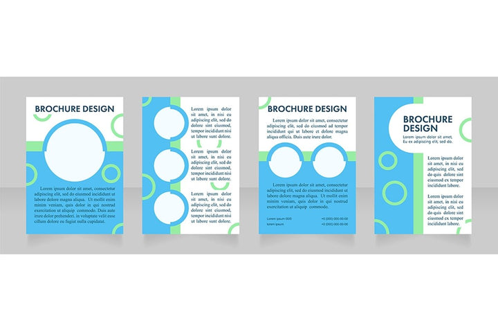 Promotion blank brochure layout design