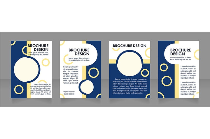 Promotion blank brochure layout design