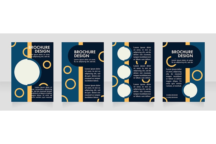 Promotion blank brochure layout design