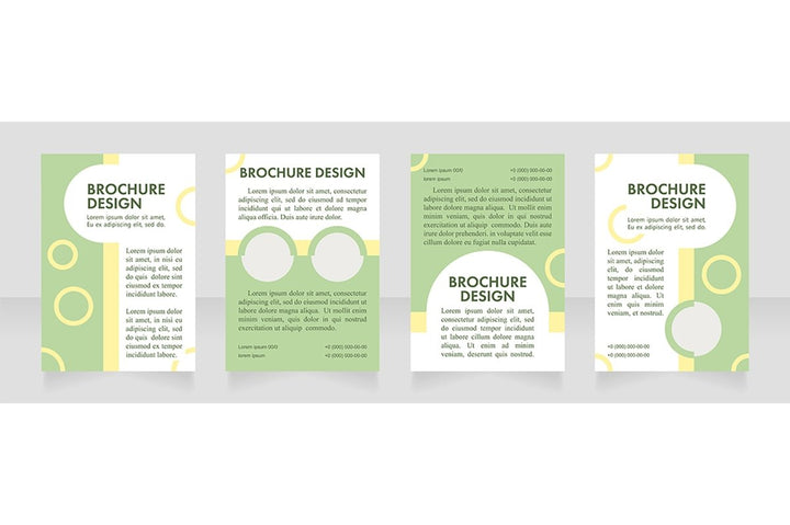 Promotion blank brochure layout design
