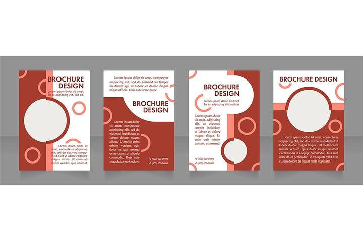 Promotion blank brochure layout design