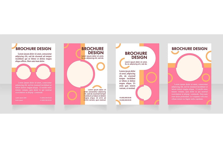 Promotion blank brochure layout design