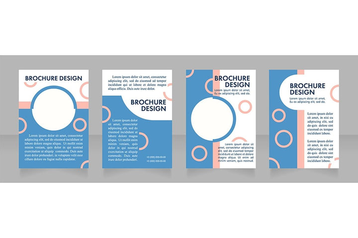 Promotion blank brochure layout design