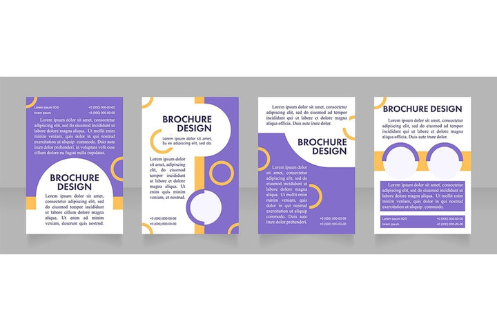 Promotion blank brochure layout design