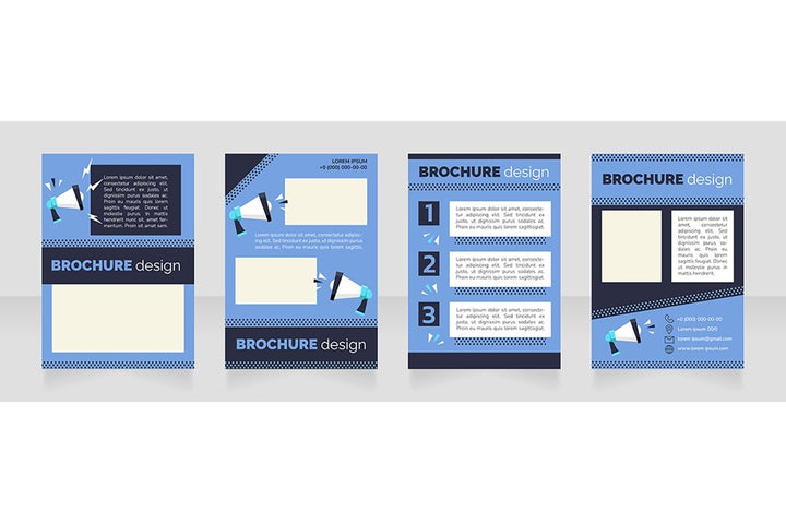 Promotional campaign brochure design bundle