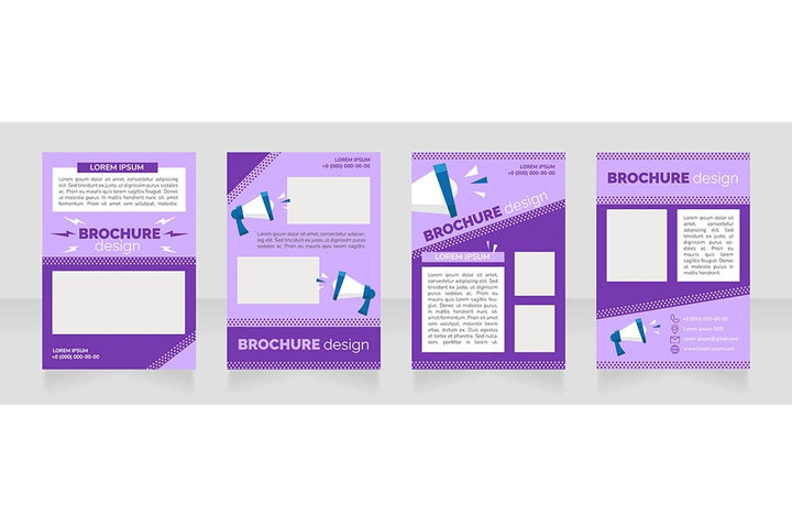 Promotional campaign brochure design bundle