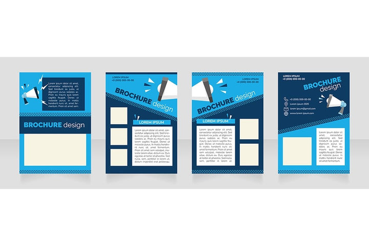 Promotional campaign brochure design bundle