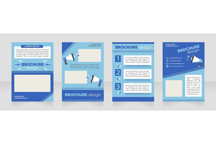 Promotional campaign brochure design bundle