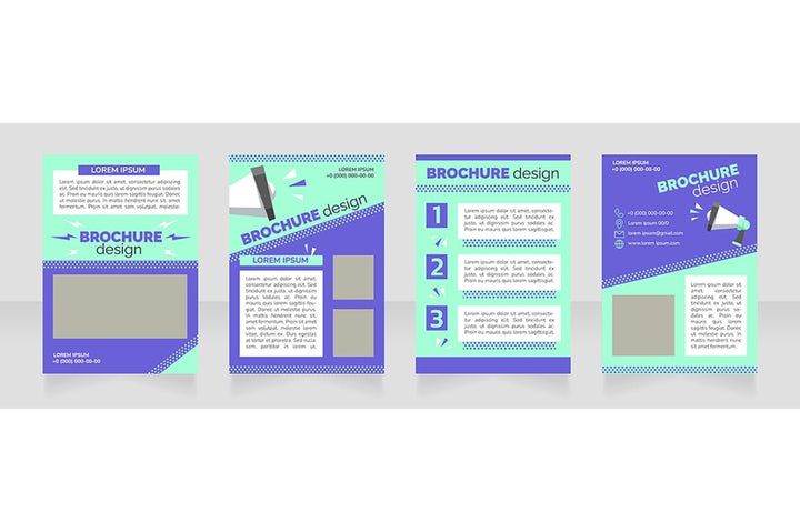 Promotional campaign brochure design bundle