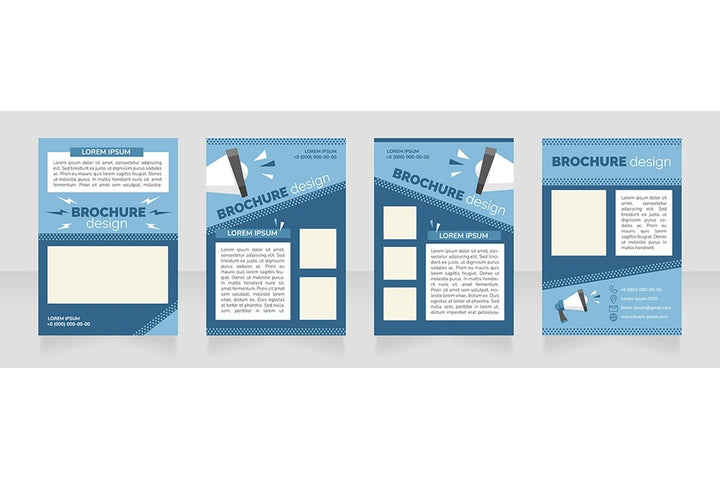 Promotional campaign brochure design bundle