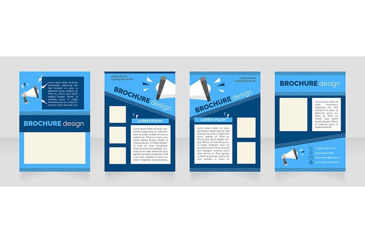 Promotional campaign brochure design bundle