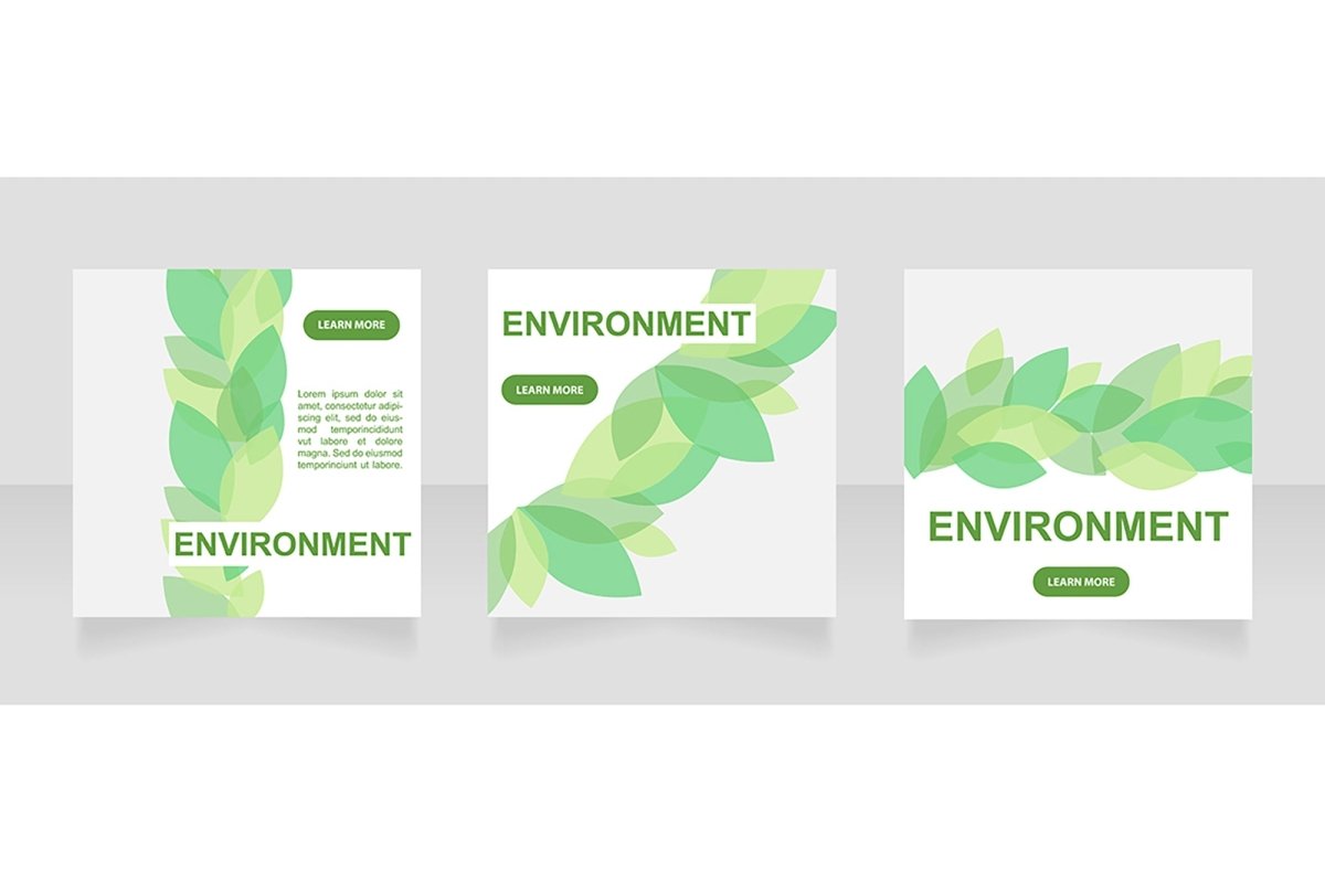 Promotional web banner template bundle