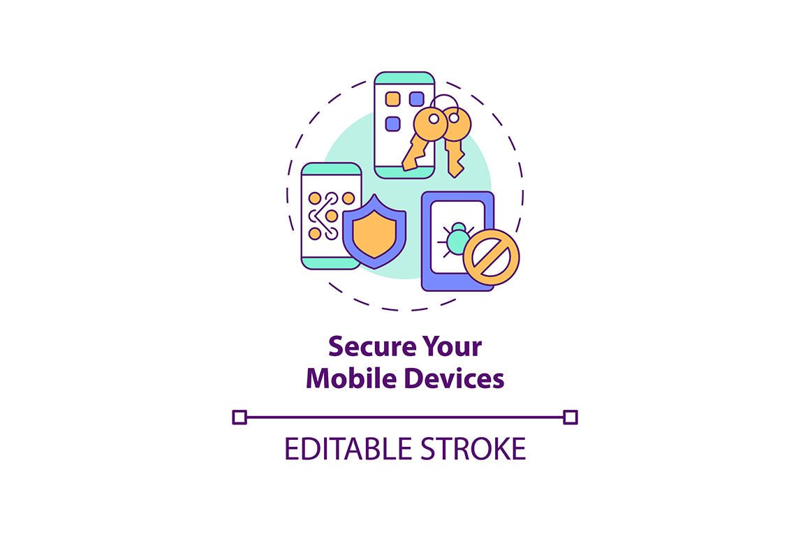 Protecting Privacy Online Icons Bundle