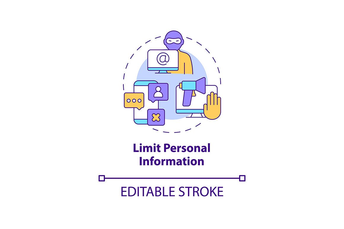 Protecting Privacy Online Icons Bundle