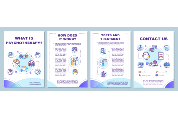 Psychotherapy Brochure Templates Bundle