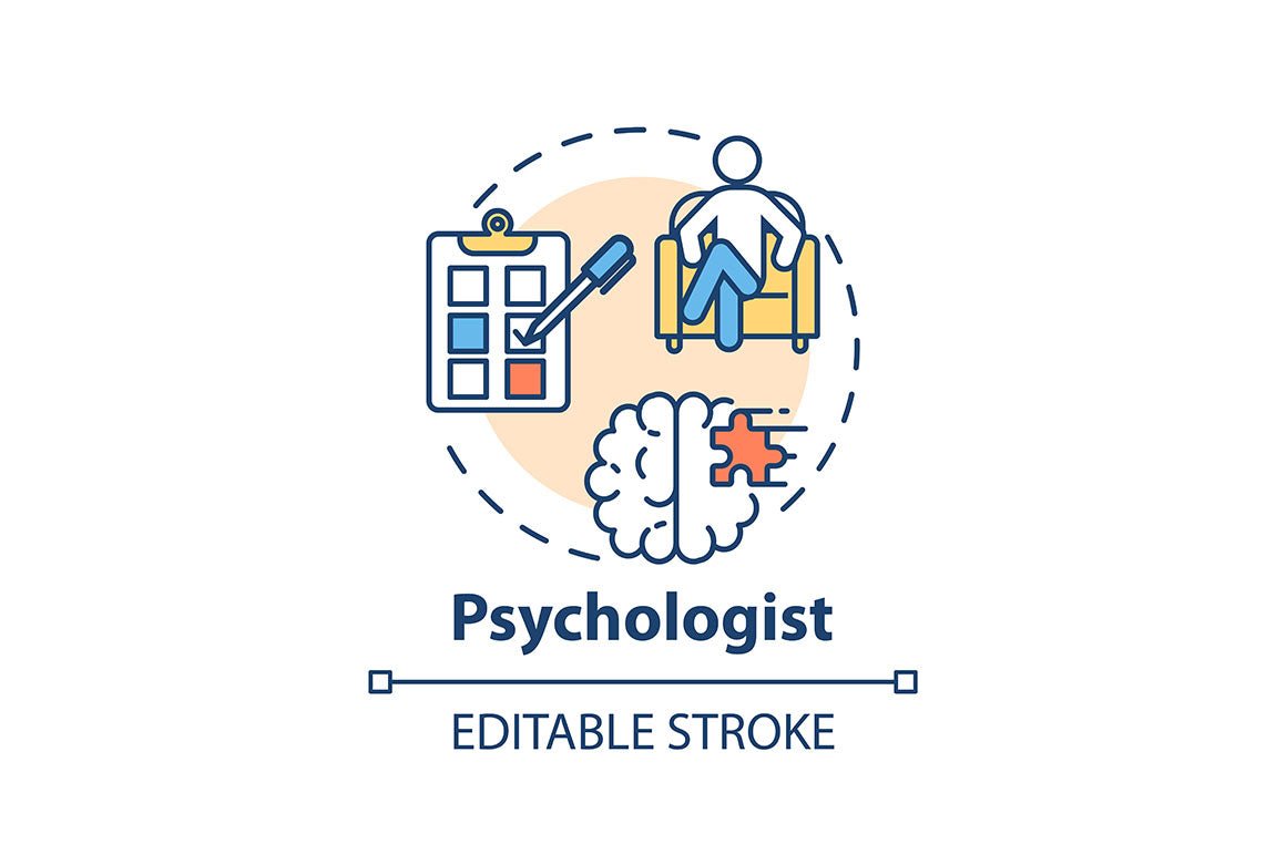 Psychotherapy concept icons bundle