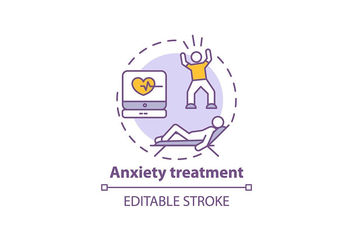 Psychotherapy concept icons bundle