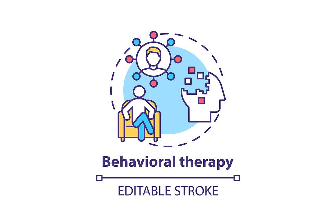 Psychotherapy concept icons bundle