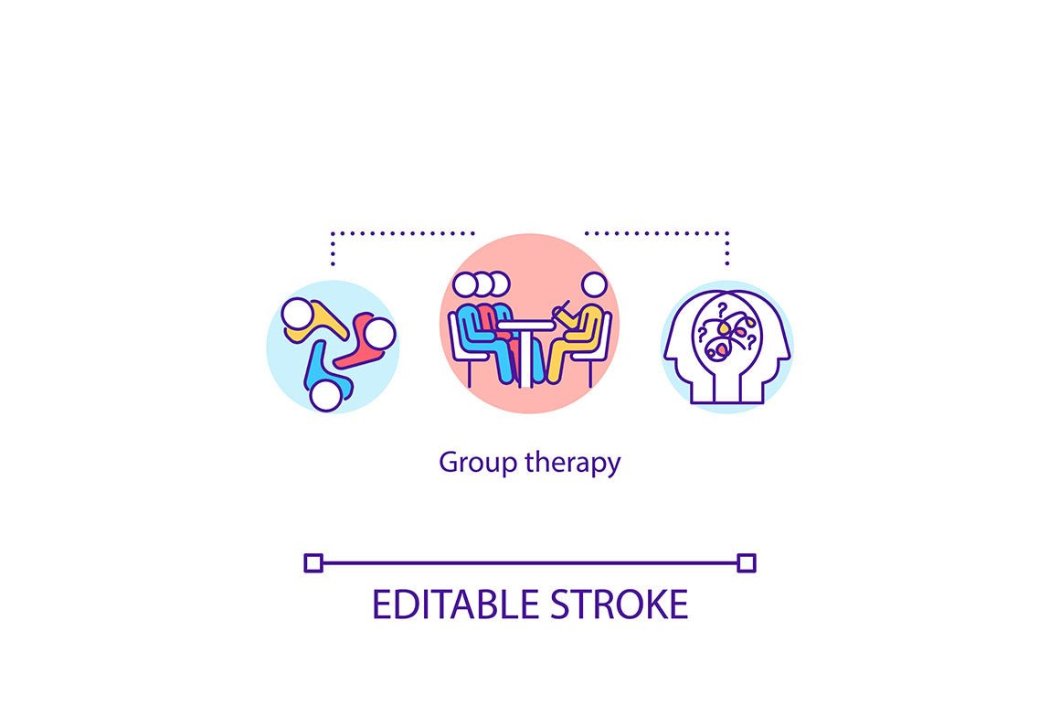 Psychotherapy Concept Icons Bundle