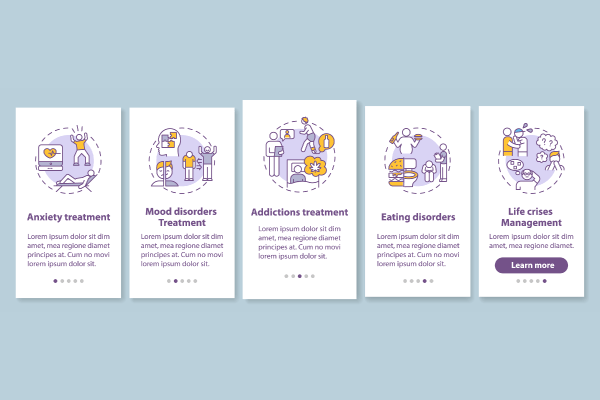 Psychotherapy Types App Page Bundle