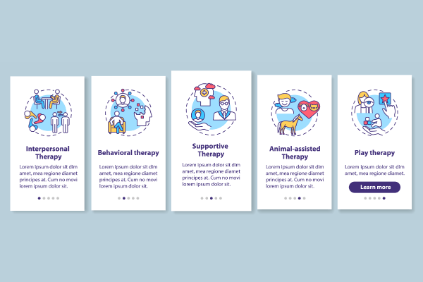 Psychotherapy Types App Page Bundle