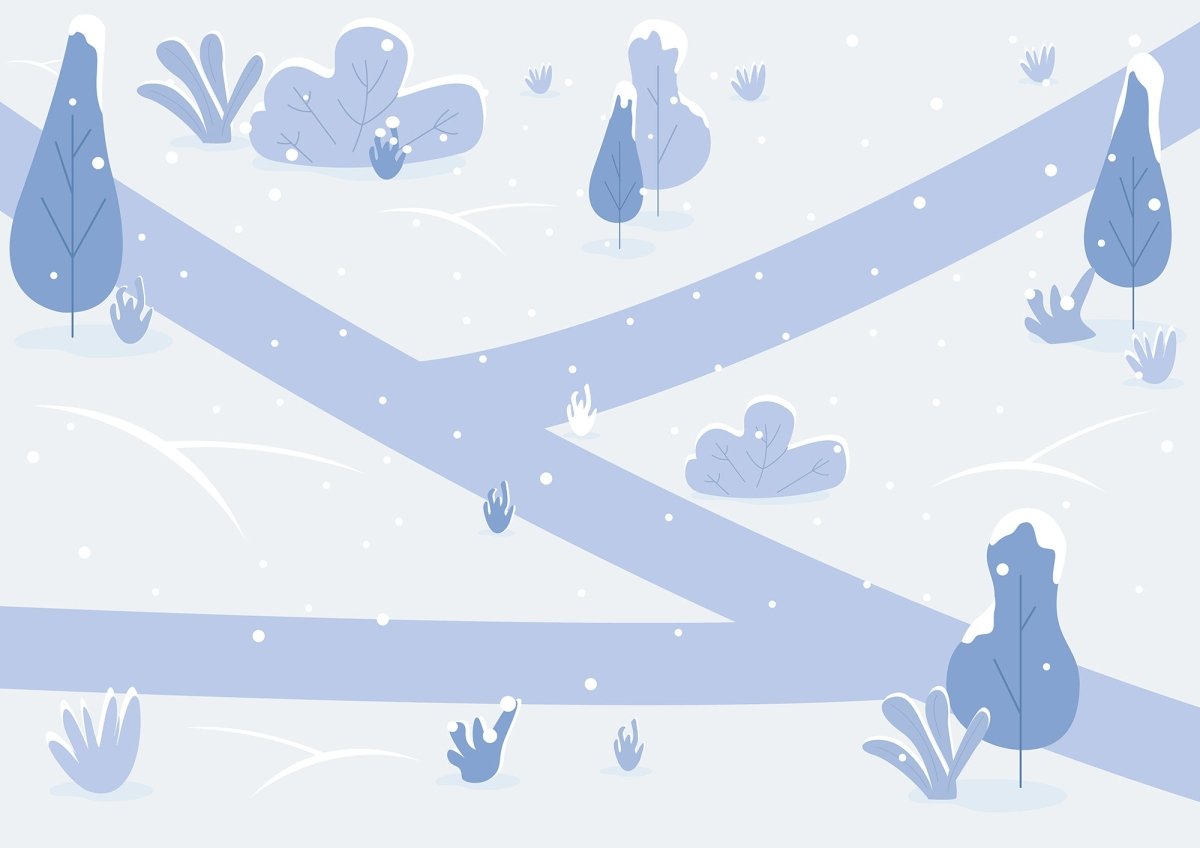 Public park color vector illustration bundle