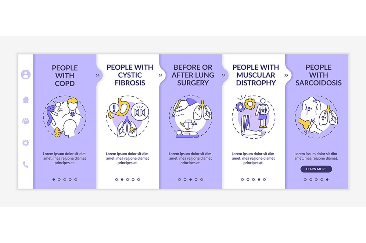 Pulmonary rehabilitation and therapy templates