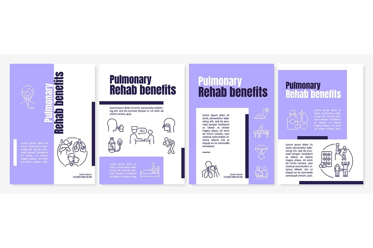 Pulmonary rehabilitation program brochure templates