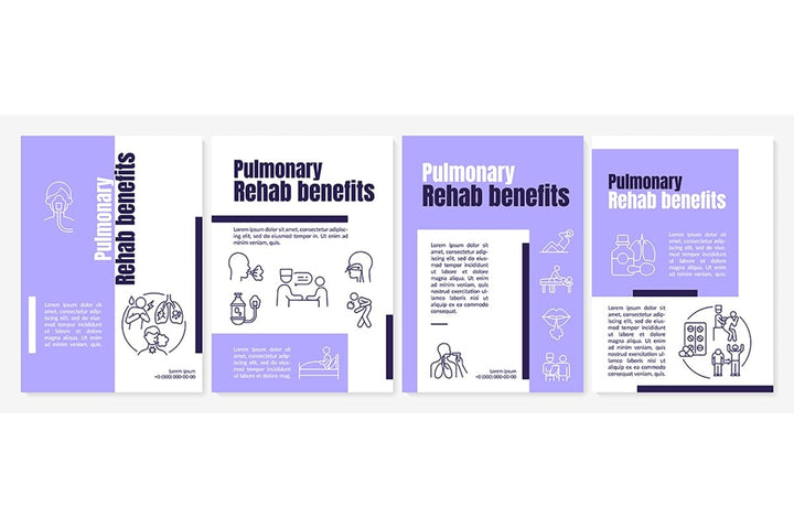 Pulmonary rehabilitation program brochure templates