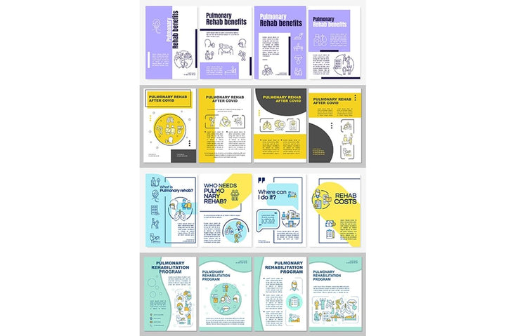Pulmonary rehabilitation program brochure templates