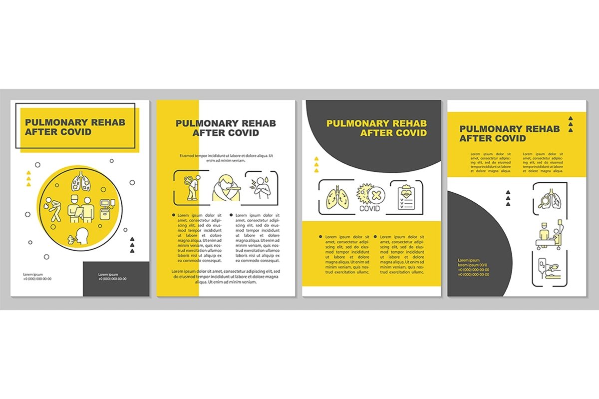 Pulmonary rehabilitation program brochure templates