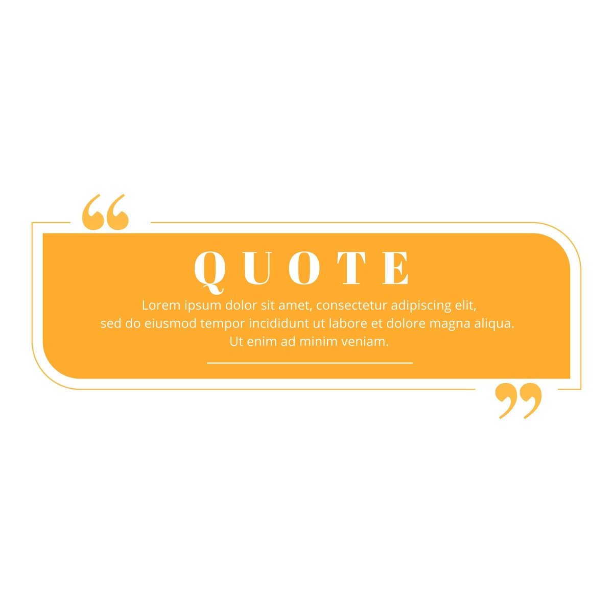 Quote blank frame vector template set