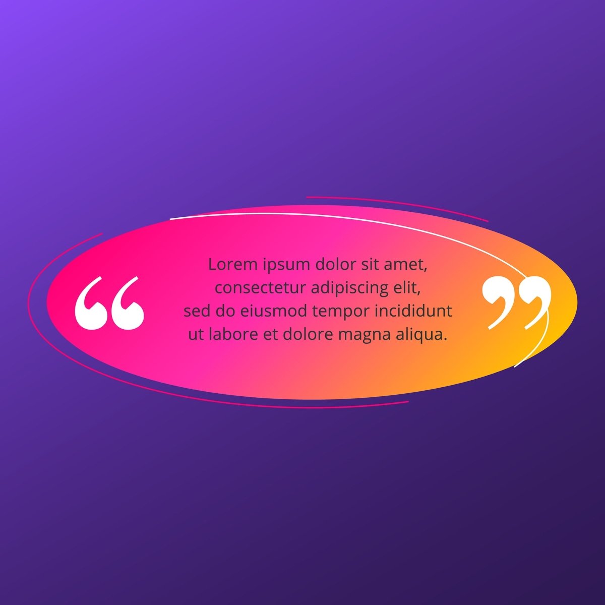 Quote blank frame vector template set