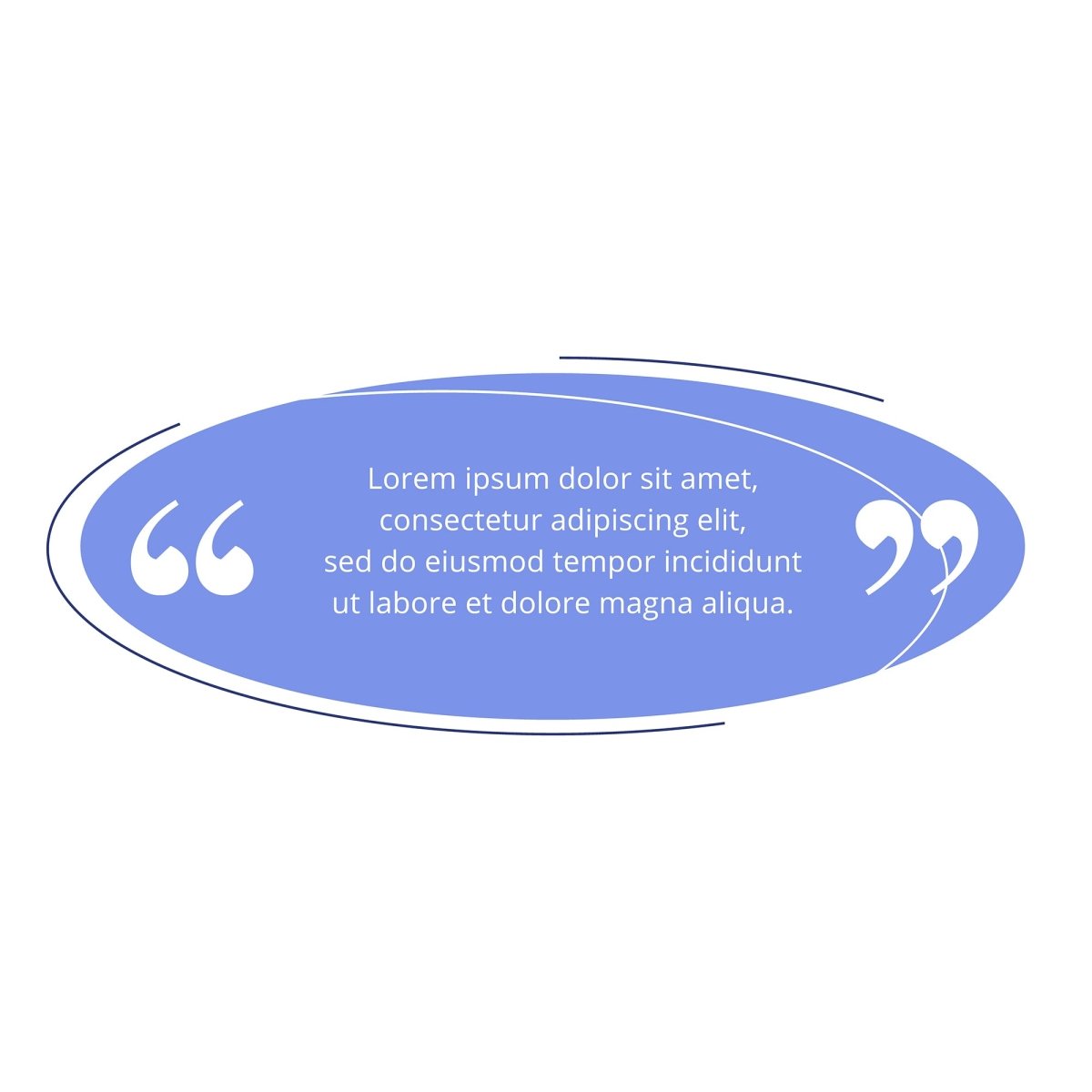 Quote blank frame vector template set