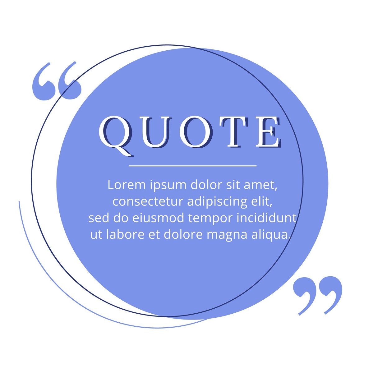 Quote blank frame vector template set