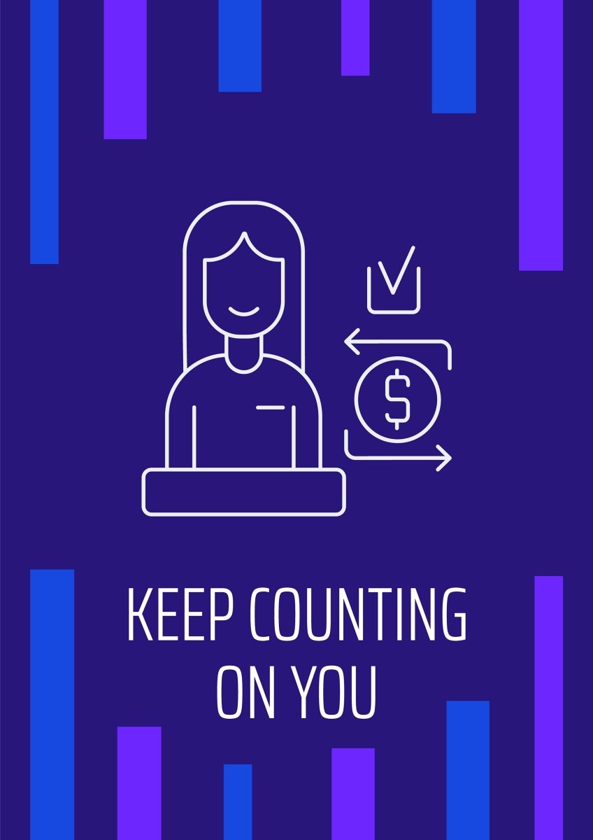 Recognizing tellers worldwide postcard with linear glyph icon set