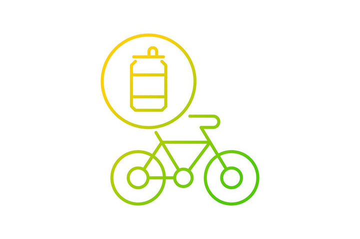 Recycled materials gradient icons set for dark and light mode