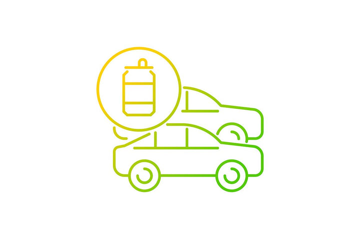 Recycled materials gradient icons set for dark and light mode