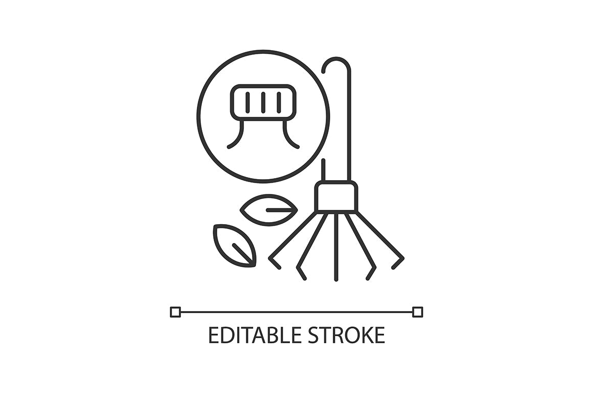 Recycled materials linear icons set for dark and light mode