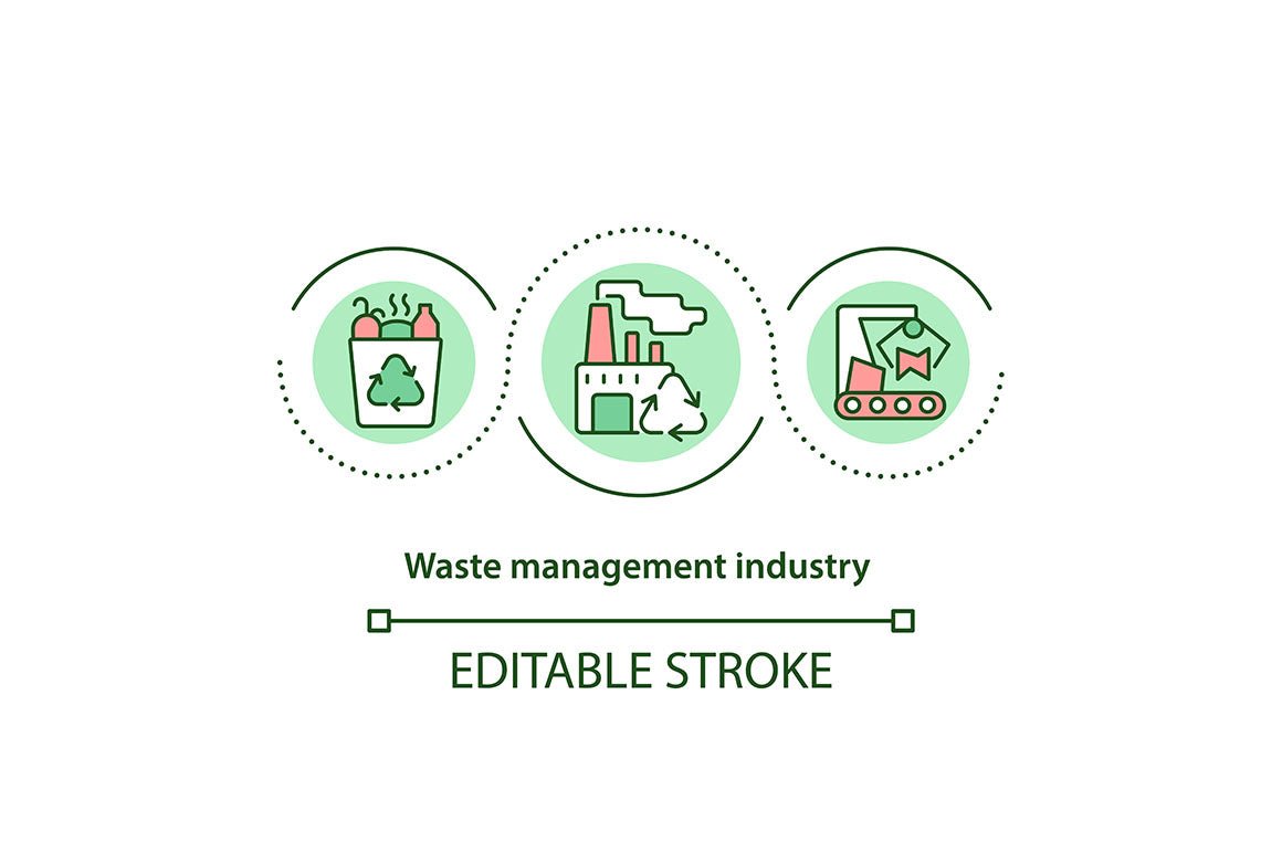 Recycling Trends Concept Icons Bundle