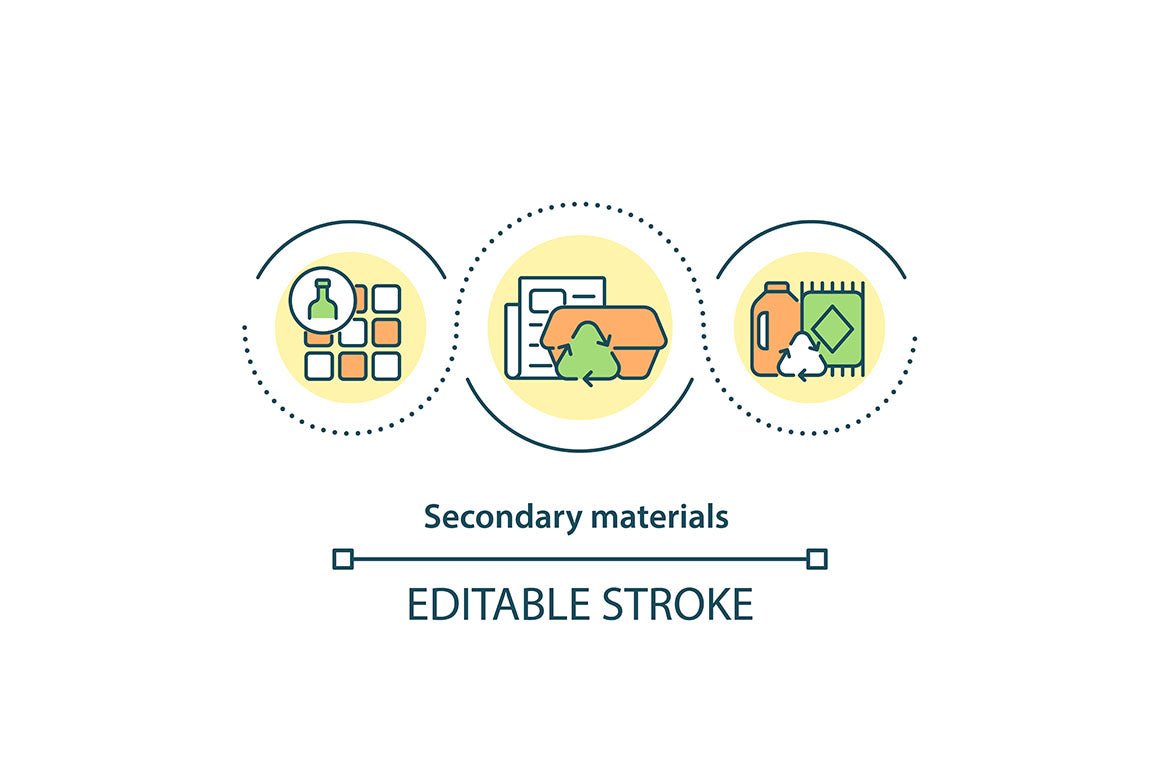Recycling Trends Concept Icons Bundle