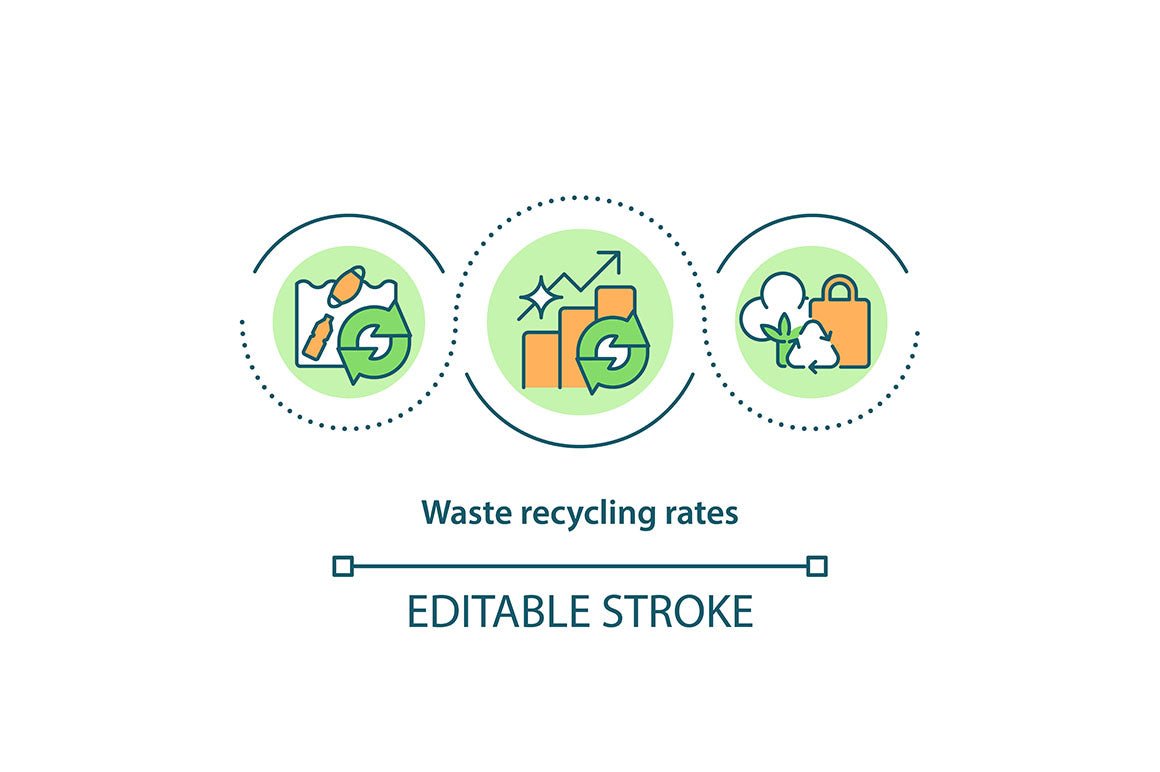 Recycling Trends Concept Icons Bundle