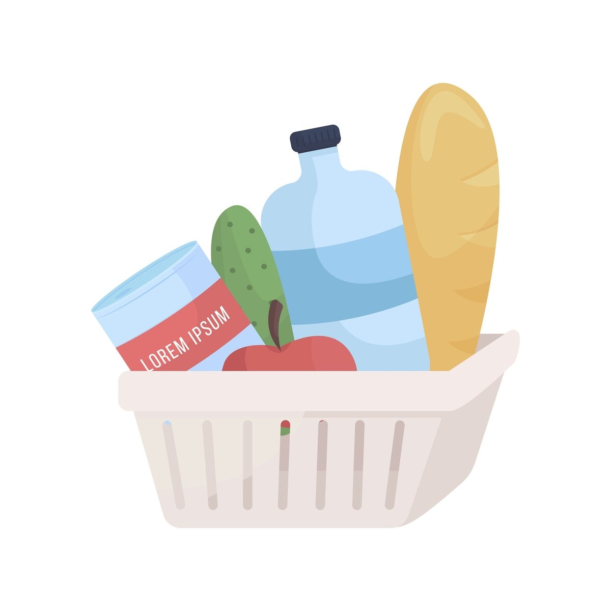 Refrigerator with food semi flat color vector object