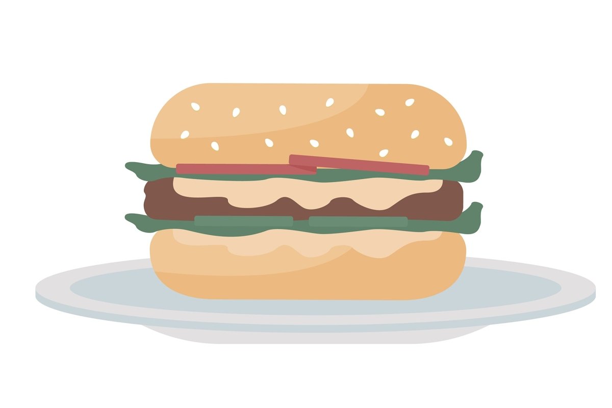 Refrigerator with food semi flat color vector object