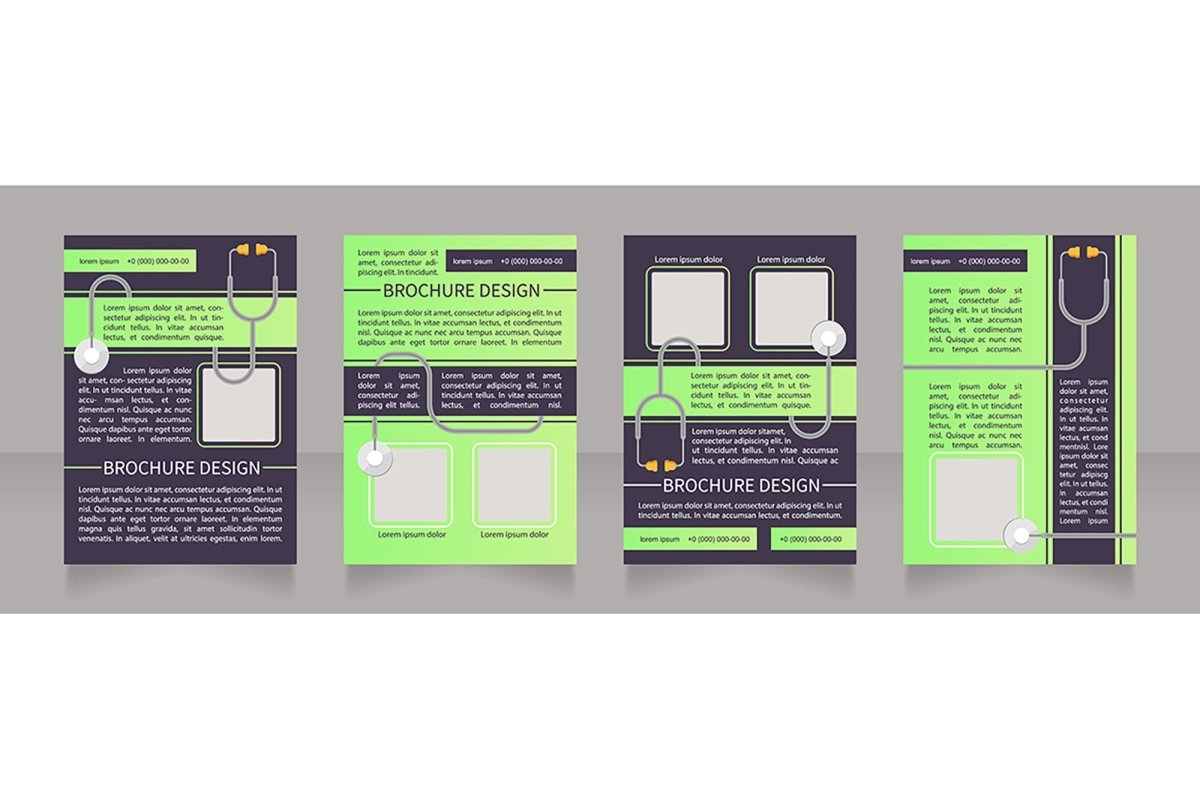 Regular checkup brochure design bundle