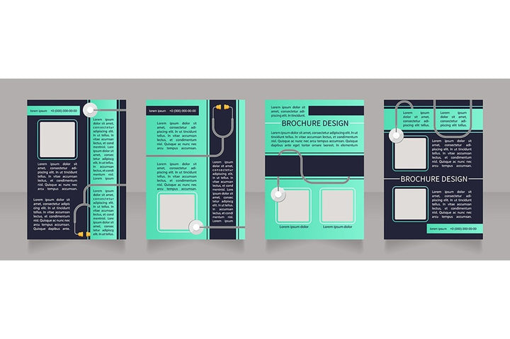 Regular checkup brochure design bundle