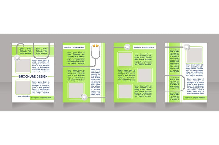 Regular checkup brochure design bundle