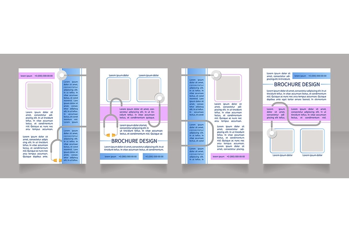 Regular checkup brochure design bundle